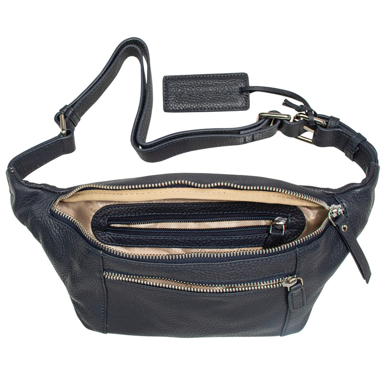 Mancini Waist pouch Mancini Pebbled Waist Bag