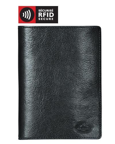 Mancini Wallets Black Mancini EQUESTRIAN-2 Collection Deluxe Passport Wallet