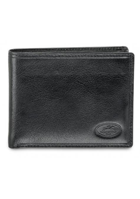 Mancini Wallets Black Mancini EQUESTRIAN-2 Men`s RFID Secure Wallet with Removable Passcase and Coin Pocket