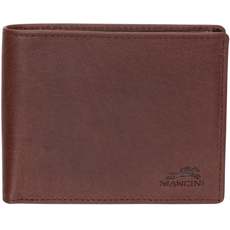 Mancini Wallets Brown Mancini BUFFALO RFID Secure Billfold