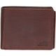 Mancini Wallets Brown Mancini BUFFALO RFID Secure Center Wing Wallet with Coin Pocket
