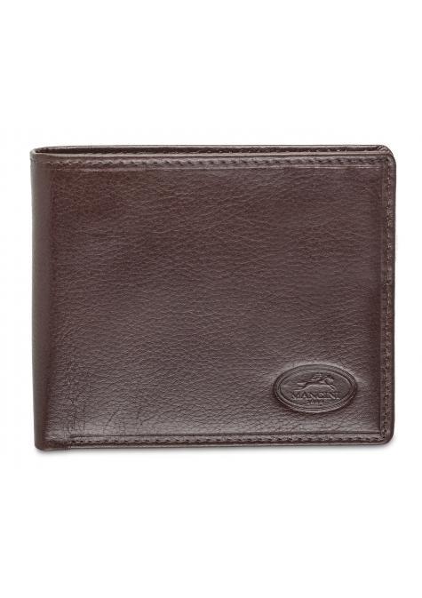 Mancini Wallets Brown Mancini EQUESTRIAN-2 Men’s RFID Secure Center Wing Wallet with Coin Pocket