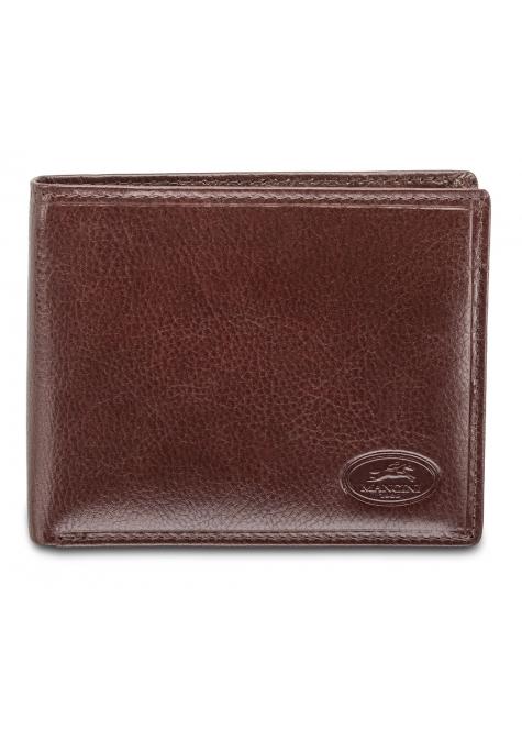 Mancini Wallets Brown Mancini EQUESTRIAN-2 Men`s RFID Secure Wallet with Removable Passcase and Coin Pocket