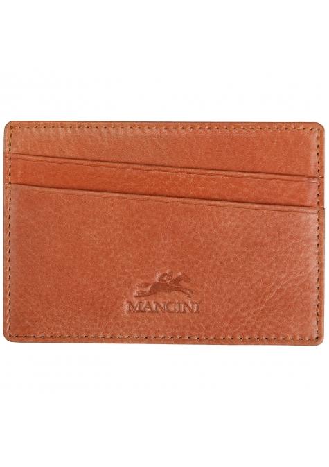 Mancini Wallets Cognac Mancini BELLAGIO Slim RFID Card Case
