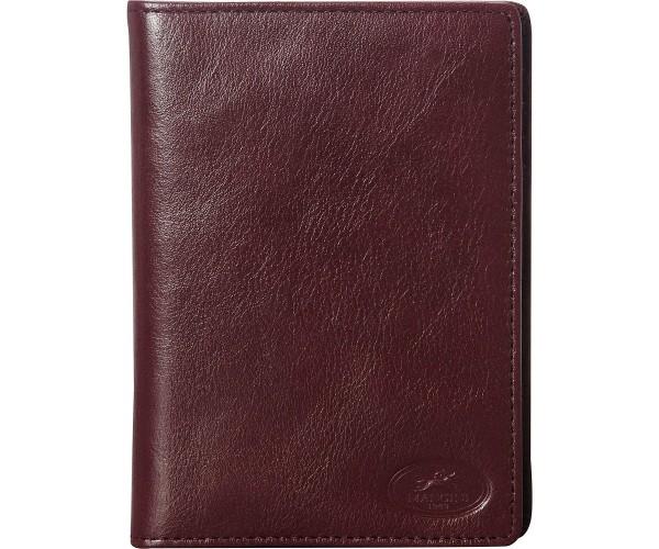 Mancini Wallets Dark Wine Mancini EQUESTRIAN-2 Collection Deluxe Passport Wallet