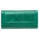 Mancini Wallets Green Mancini South Beach RFID Secure Quadruple Fold Wallet