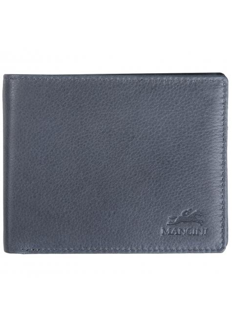 Mancini Wallets Grey Mancini BELLAGIO Center Wing RFID Wallet With Coin Pocket