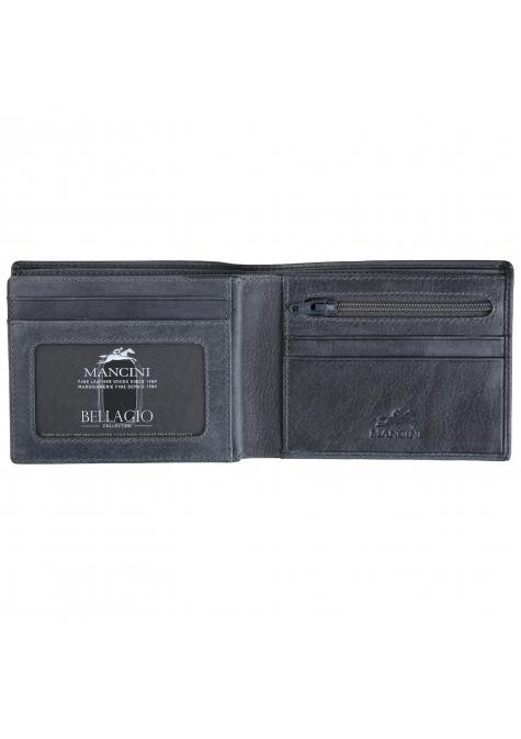 Mancini Wallets Mancini BELLAGIO Center Wing RFID Wallet With Coin Pocket