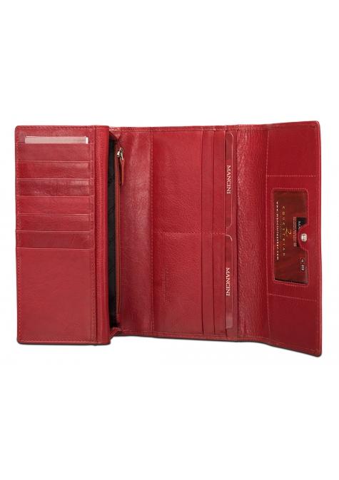 Mancini Wallets Mancini EQUESTRIAN-2 Ladies' RFID Secure Trifold Checkbook Wallet