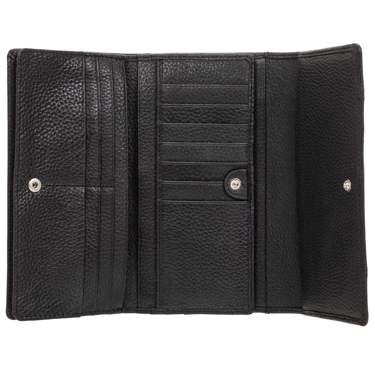 Mancini Wallets Mancini Pebbled Ladies’ RFID Trifold Wallet
