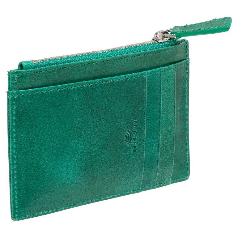 Mancini Wallets Mancini  South Beach RFID Secure Card Case and Coin Pocket