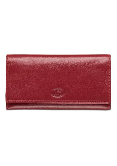 Mancini Wallets Red Mancini EQUESTRIAN-2 Ladies' RFID Secure Trifold Checkbook Wallet