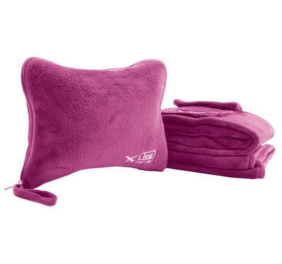 Lug Nap Sac Blanket and Pillow - Rose Pink