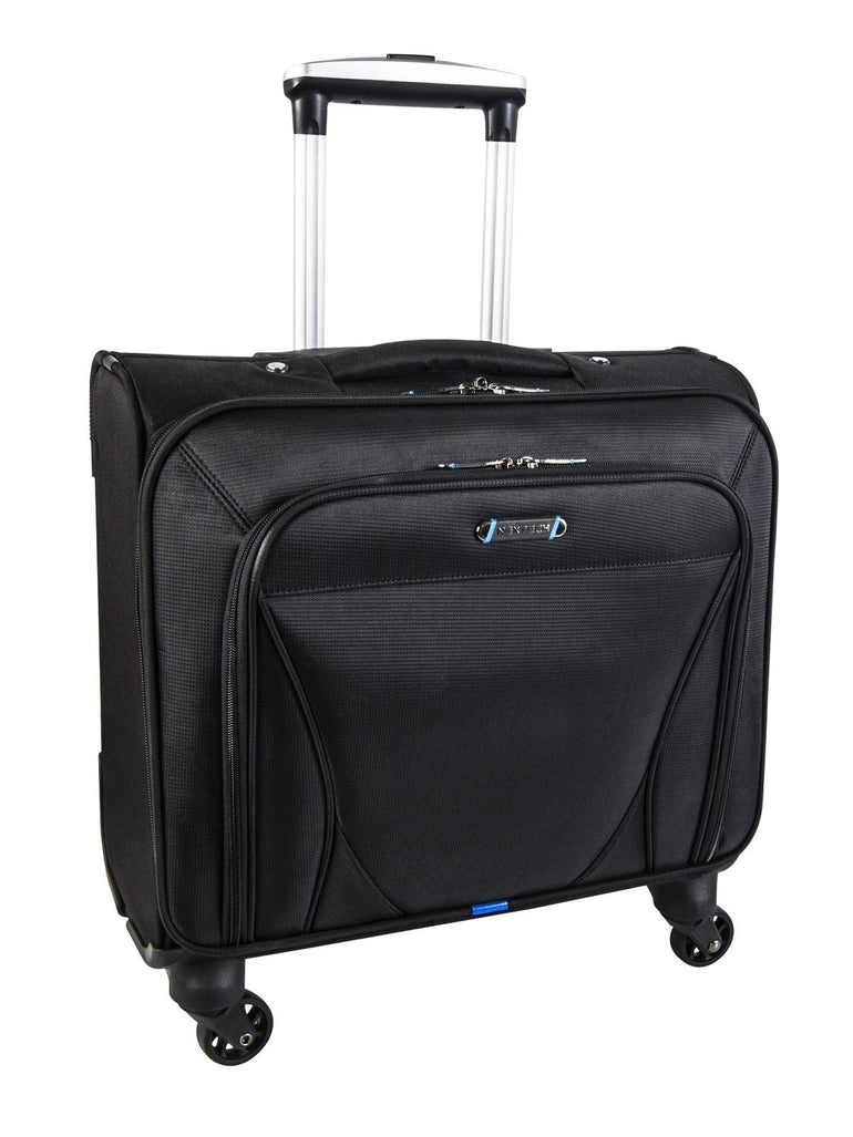 Nextech Augusta 15.6" Laptop 4-Wheel Rolling Spinner Business Case - Black