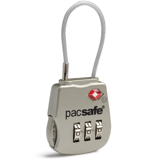 Pacsafe Locks Prosafe® 800 TSA accepted 3-dial cable lock Pacsafe Prosafe® 800 Travel Sentry® Approved Combination Cable Padlock