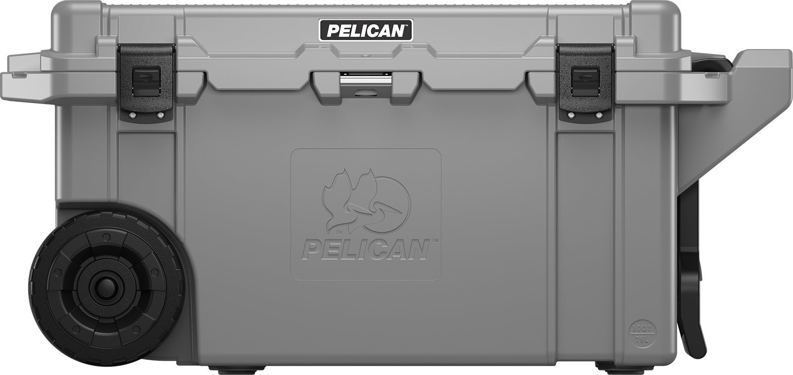 Pelican 80QT Elite Wheeled Cooler - Dark Gray