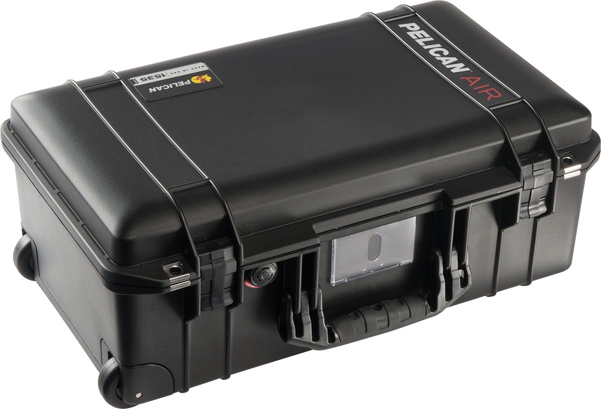 Pelican Protective Case Black Pelican Protector Case 1535 Carry-On Wheeled Air Case - With TrekPak Divider System