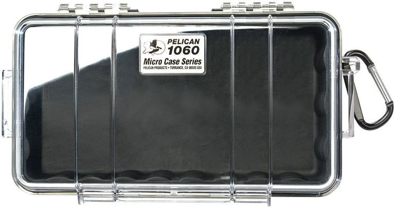 Pelican 1060 Micro Case - Black/Clear