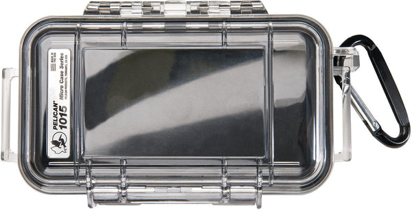 Pelican 1015 Micro Case  - Black/Clear