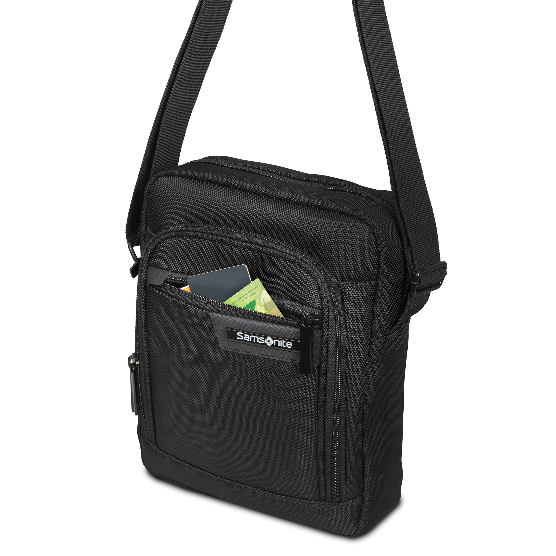 Samsonite Cross-Body Bag Black Samsonite Classic NXT Vertical Tablet With RFID