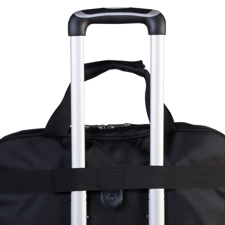 Swiss Gear Briefcases Black Swiss Gear Ballistic Nylon Double Gusset Top Load Portfolio - 15.6 Inches