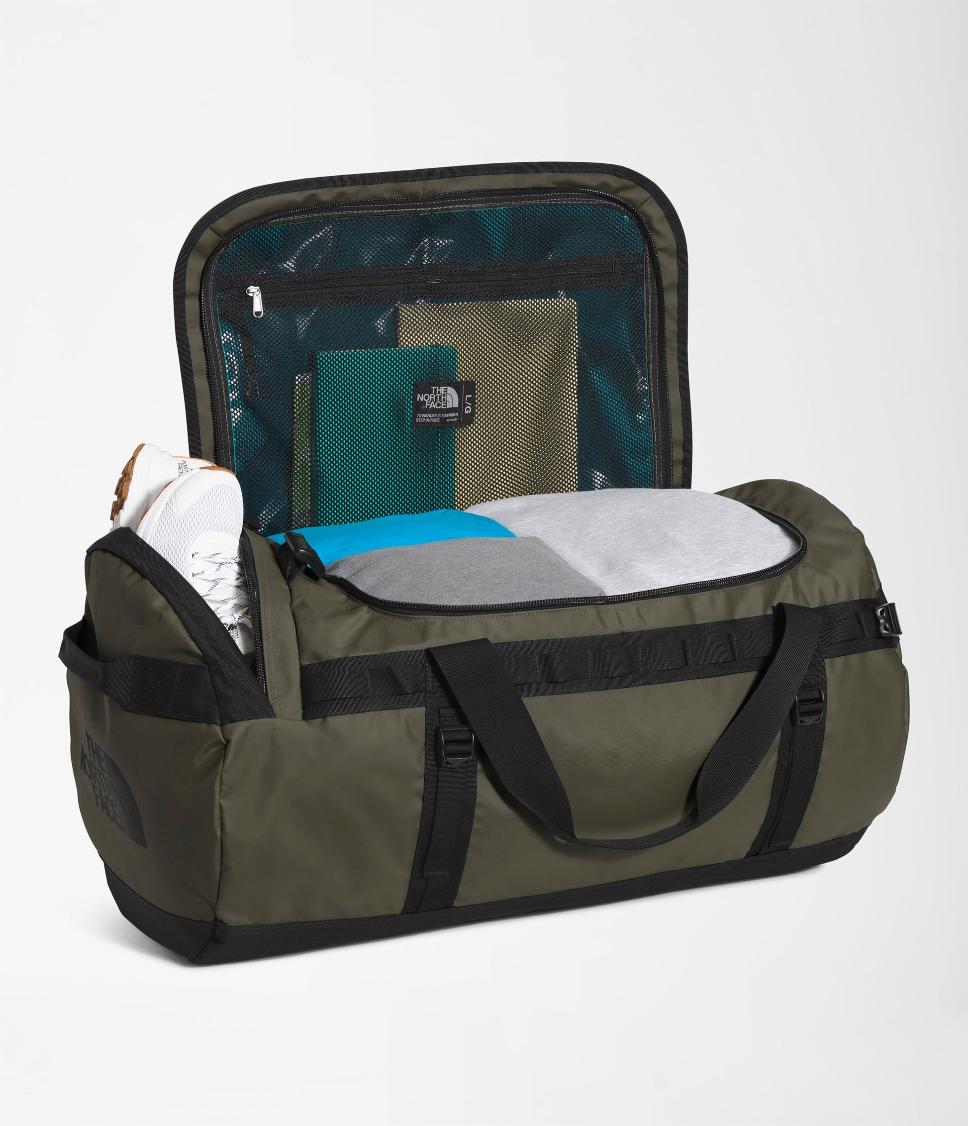 The North Face Duffles New Taupe Green/TNF Black The North Face Base Camp Duffel - L