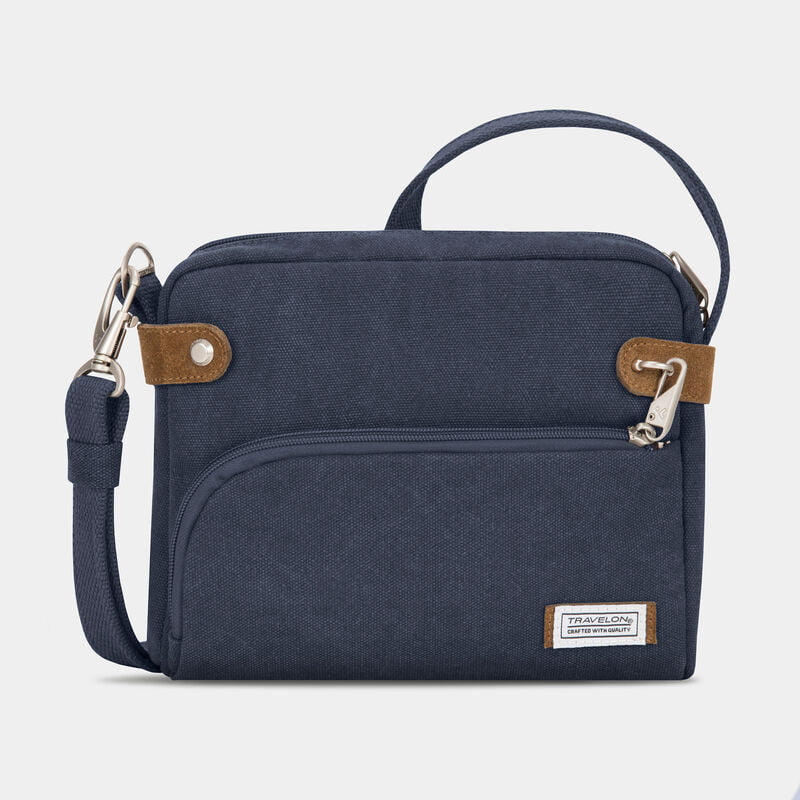 Travelon Cross-Body Bag Indigo Travelon Anti-Theft Heritage Crossbody