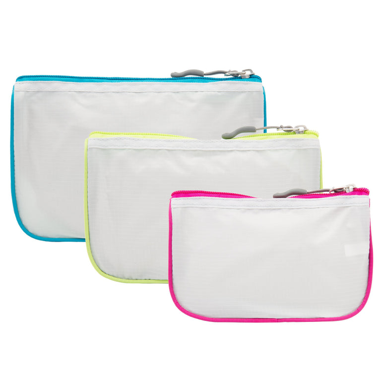 Travelon Travel Accessories Travelon Set of 3 Assorted Piped Pouches