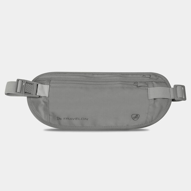 Travelon Waist Pouches Gray Travelon RFID Blocking Undergarment Waist Pouch