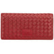 Mancini BASKET WEAVE RFID Secure Trifold Wallet - Red